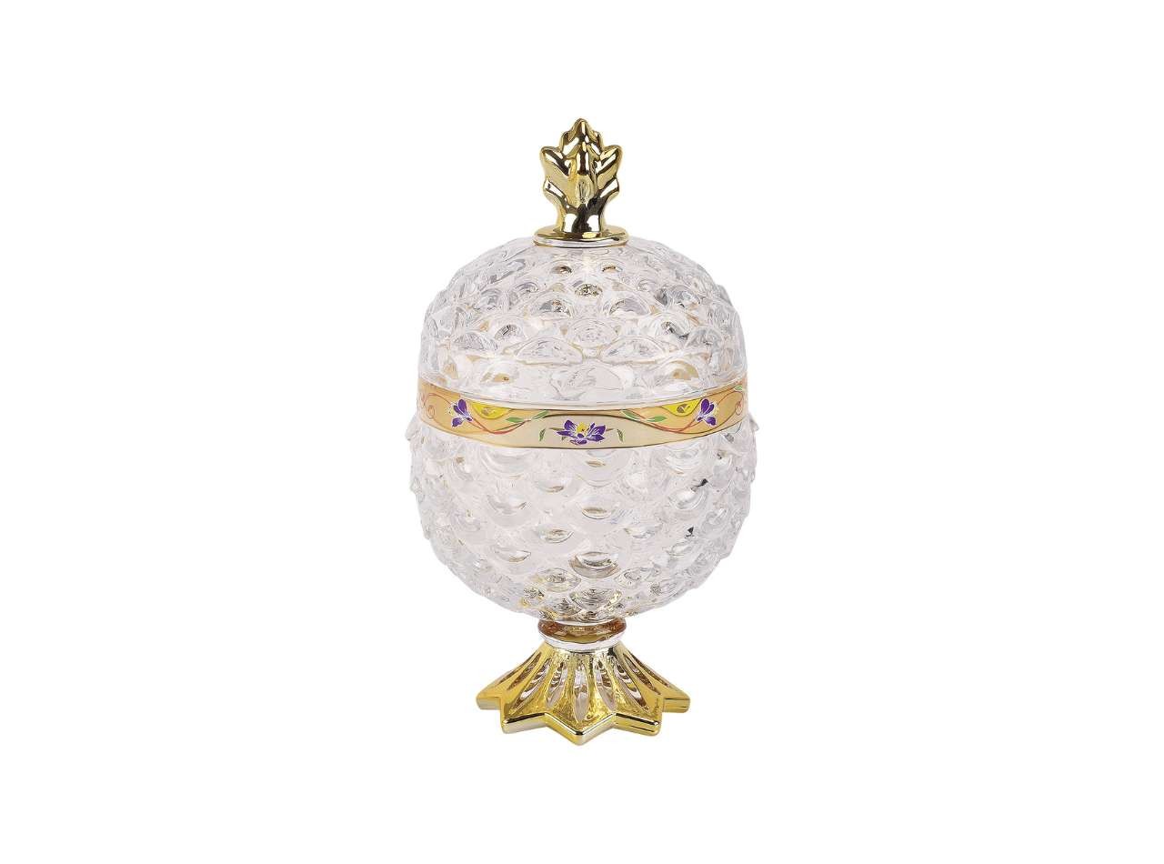 GLASS PINEAPPLE MEDIUM VGC367M CANDY JAR LILY